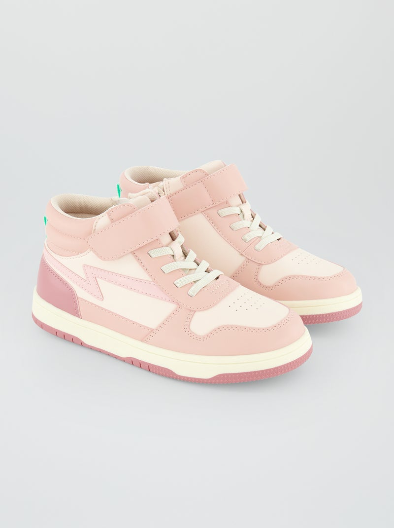 Hoge driekleurige sneakers ROSE - Kiabi