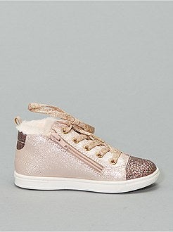 Hoge, glanzende sneakers - Kiabi