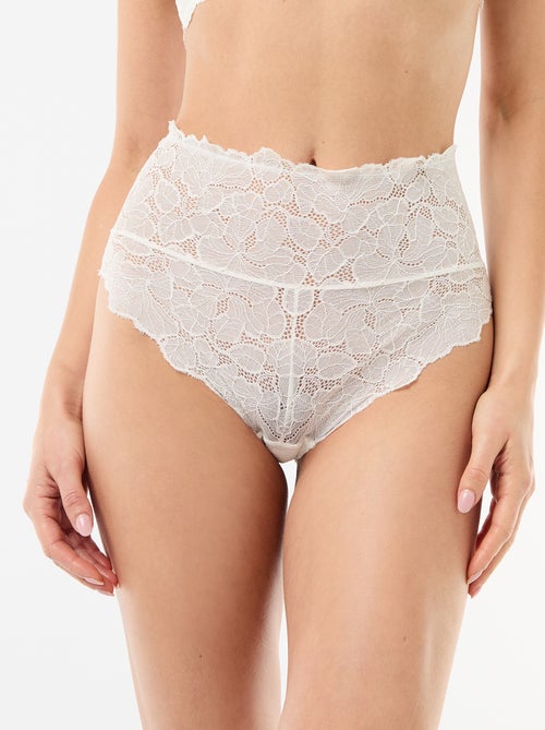 Hoge kanten slip met bloemen - Kiabi