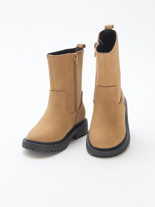 Hoge laarzen met rits - Kiabi