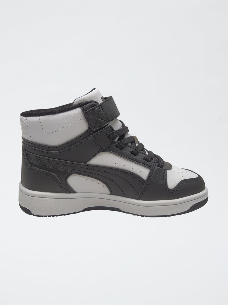 Hoge 'PUMA' sneakers met klittenband en veters Wit - Kiabi