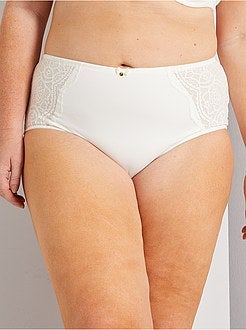 Hoge slip met kant bovenaan - Kiabi