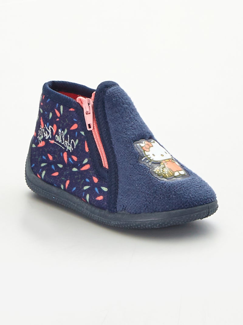 Hoge sloffen - 'Hello Kitty' BLAUW - Kiabi