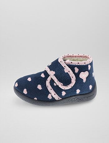 Hoge sloffen van velours - Kiabi