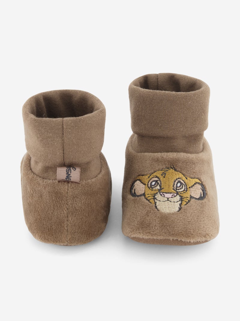 Hoge slofjes 'Simba' Bruin - Kiabi