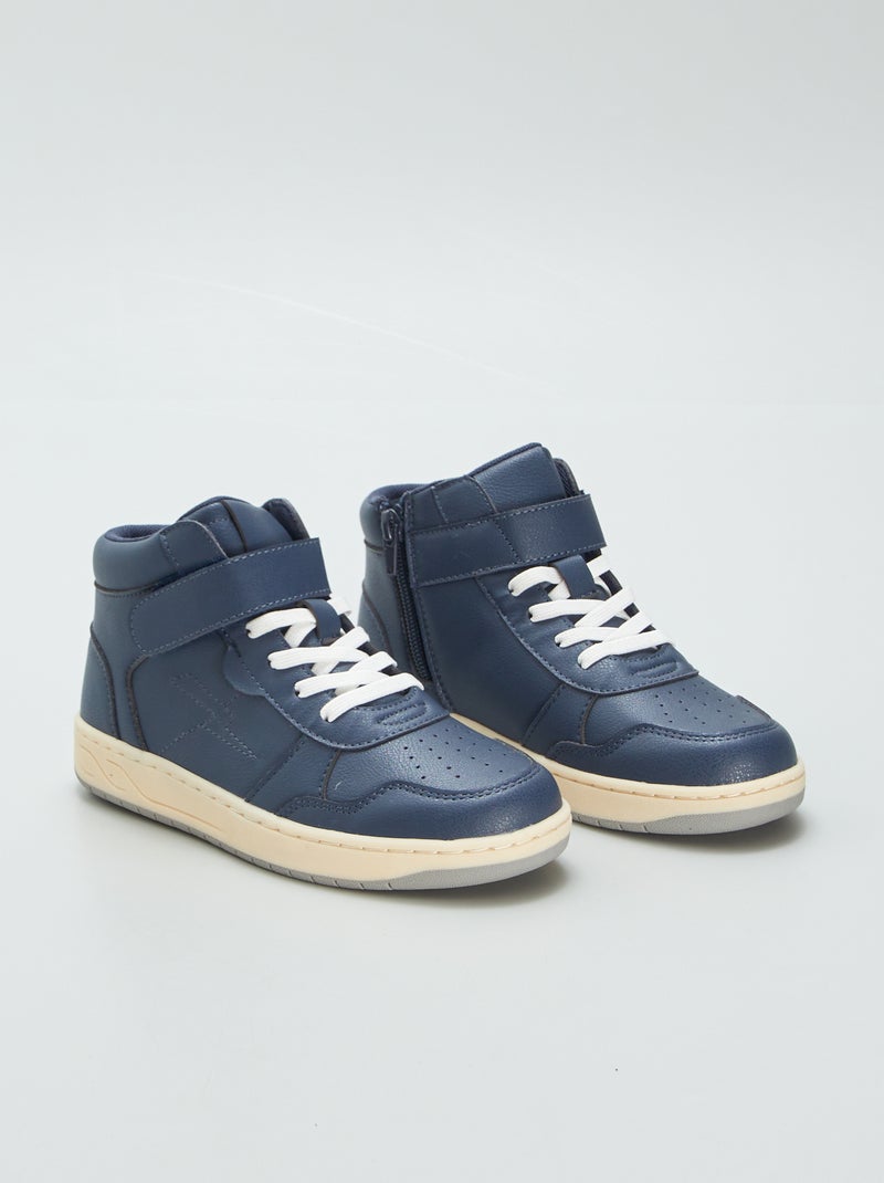 Hoge sneakers BLAUW - Kiabi