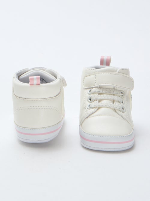 Hoge sneakers in imitatieleer 'Stitch' - Kiabi