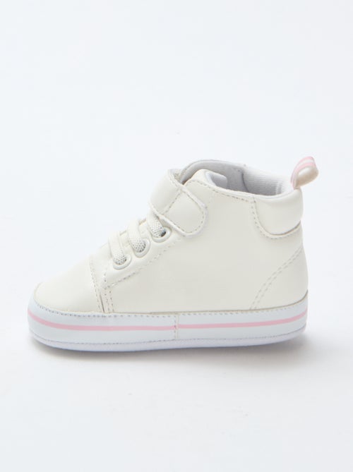 Hoge sneakers in imitatieleer 'Stitch' - Kiabi