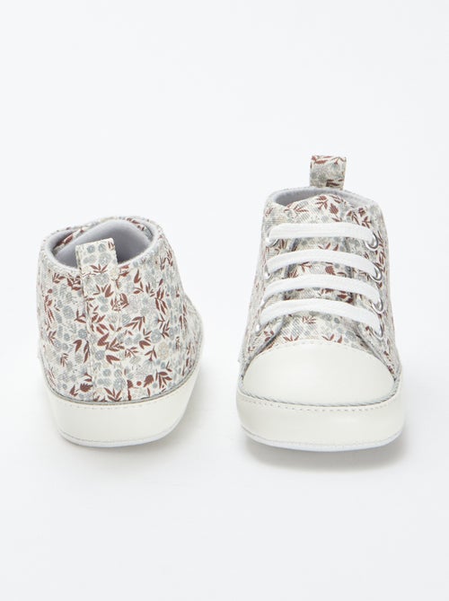 Hoge sneakers met ruiten - Kiabi