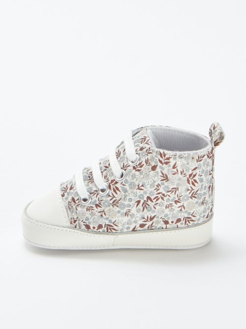 Hoge sneakers met ruiten - Kiabi
