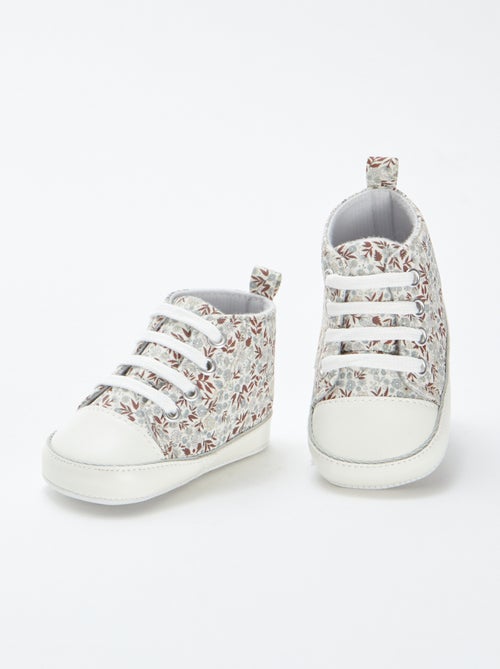 Hoge sneakers met ruiten - Kiabi