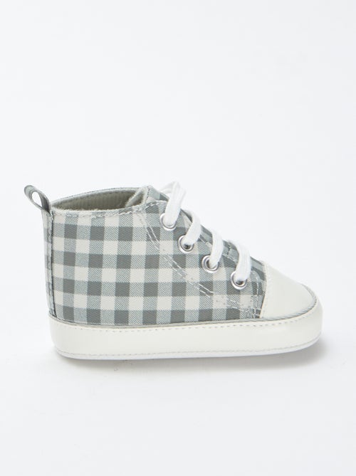 Hoge sneakers met ruiten - Kiabi