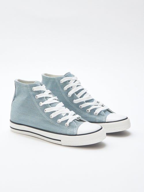 Hoge sneakers van denim - Kiabi