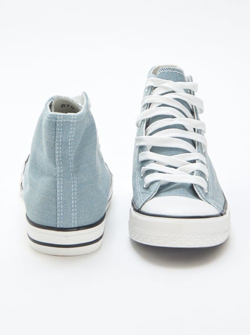 Hoge sneakers van denim - Kiabi