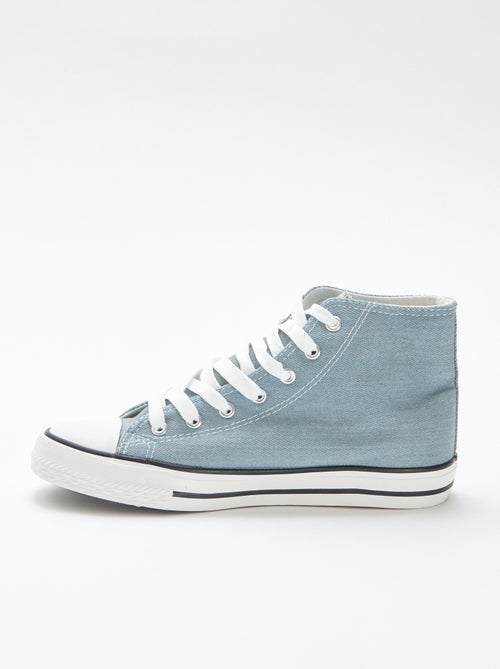Hoge sneakers van denim - Kiabi