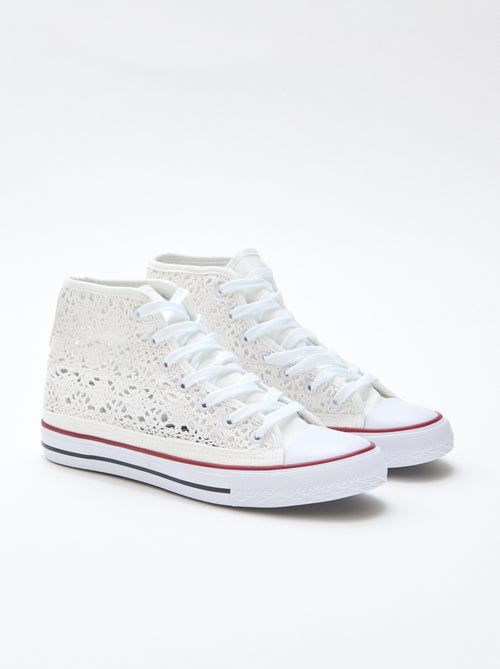 Hoge sneakers van macramé - Kiabi