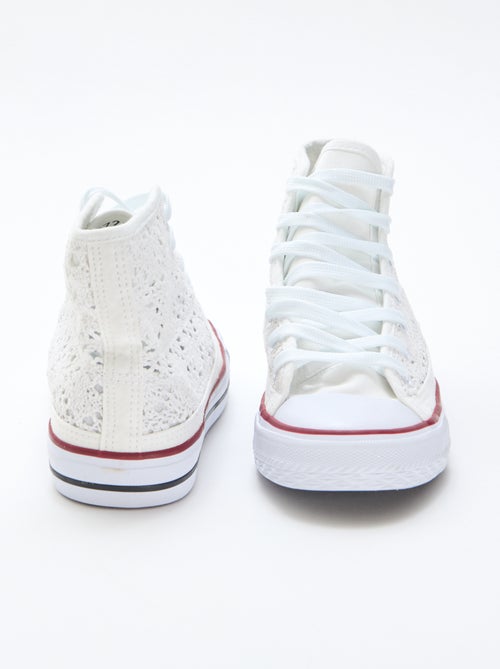 Hoge sneakers van macramé - Kiabi