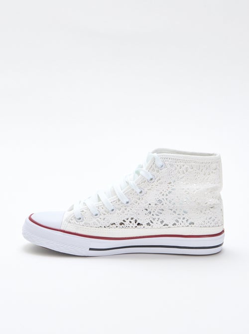 Hoge sneakers van macramé - Kiabi