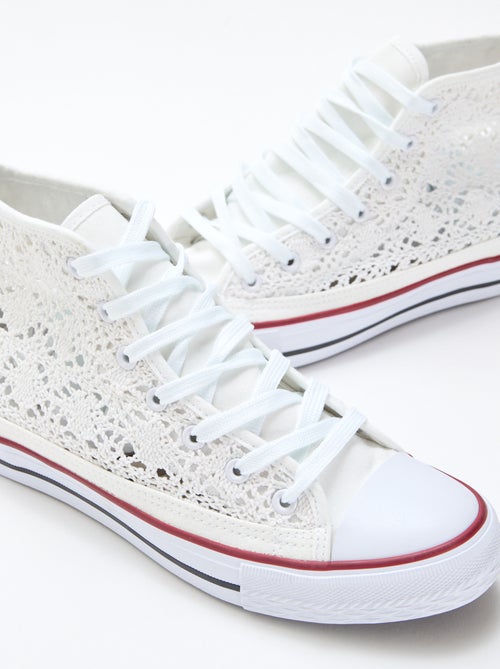 Hoge sneakers van macramé - Kiabi