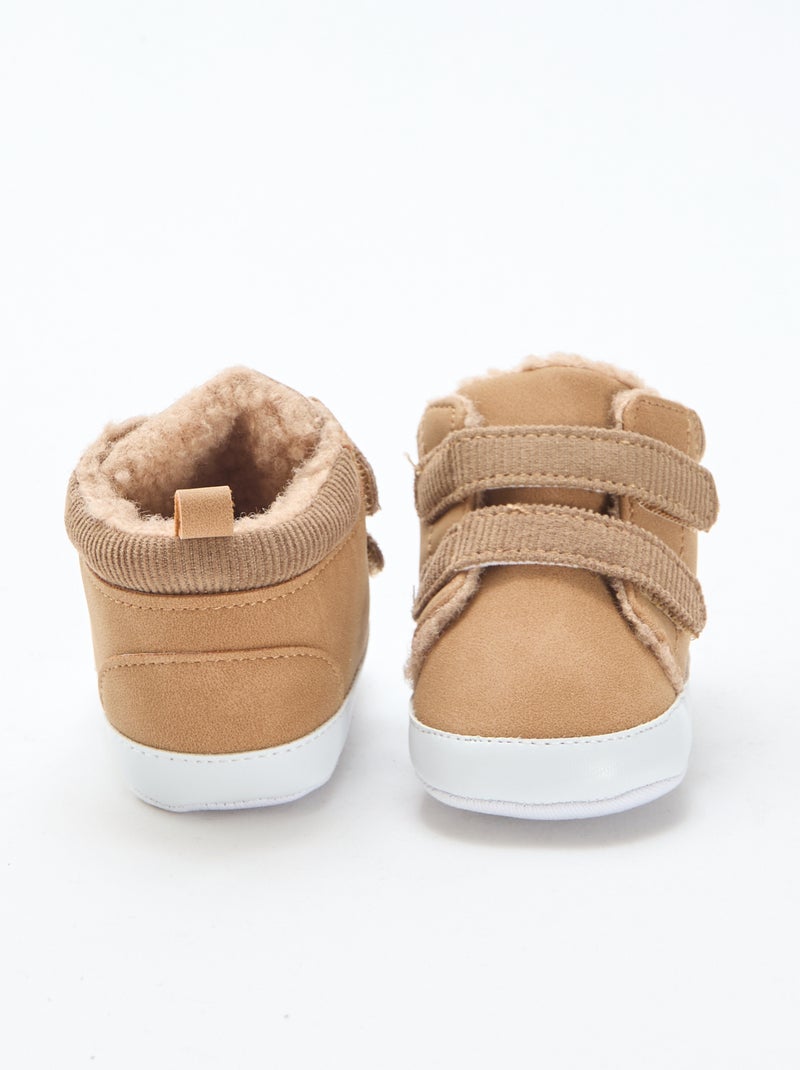 Hoge sneakers van suèdine Bruin - Kiabi