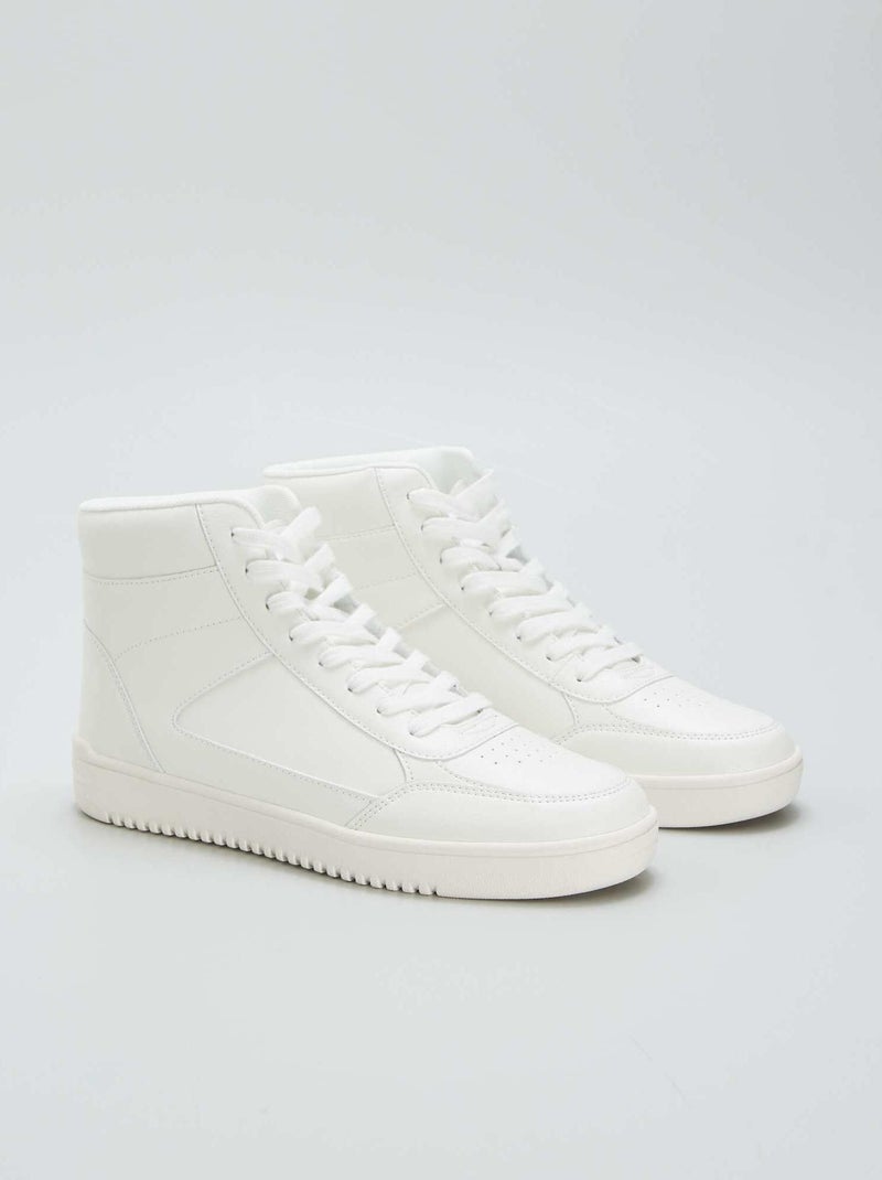 Hoge sneakers wit - Kiabi