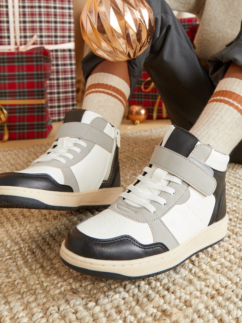 Hoge sneakers ZWART - Kiabi