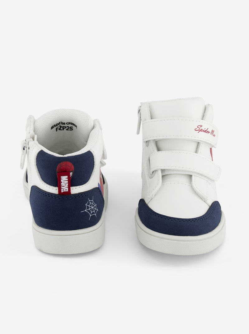 Hoge 'Spider-Man' 'Marvel' sneakers met klittenbandsluitingen Rood - Kiabi