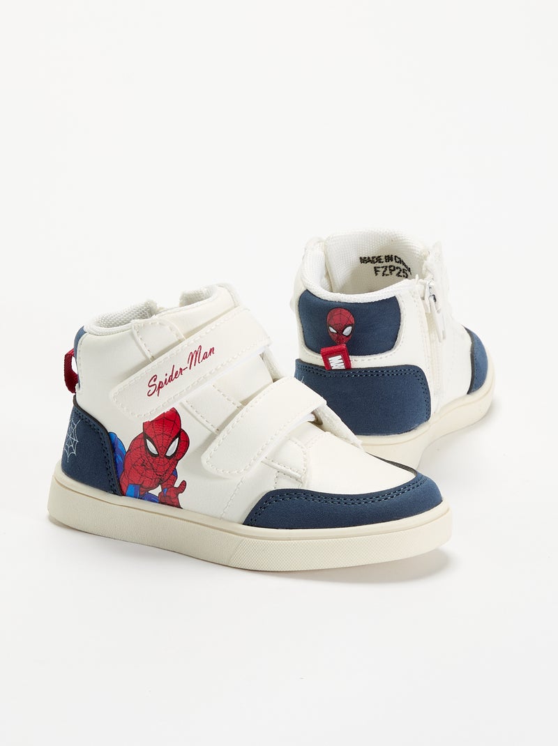 Hoge 'Spider-Man' 'Marvel' sneakers met klittenbandsluitingen Rood - Kiabi