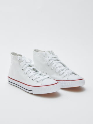 Hoge, stoffen sneakers