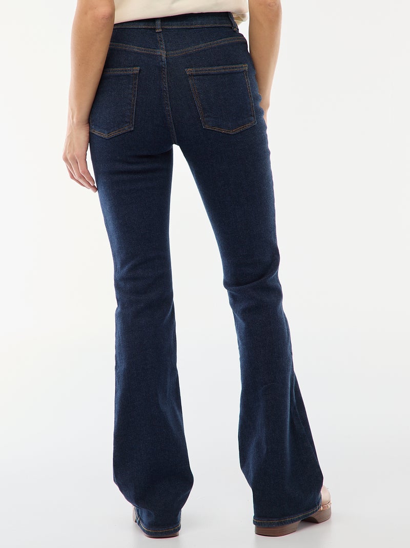 Hoge taille flare/bootcut jeans - L28 Blauw - Kiabi