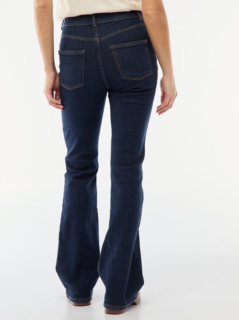 Hoge taille flare/bootcut jeans - L32 Blauw - Kiabi