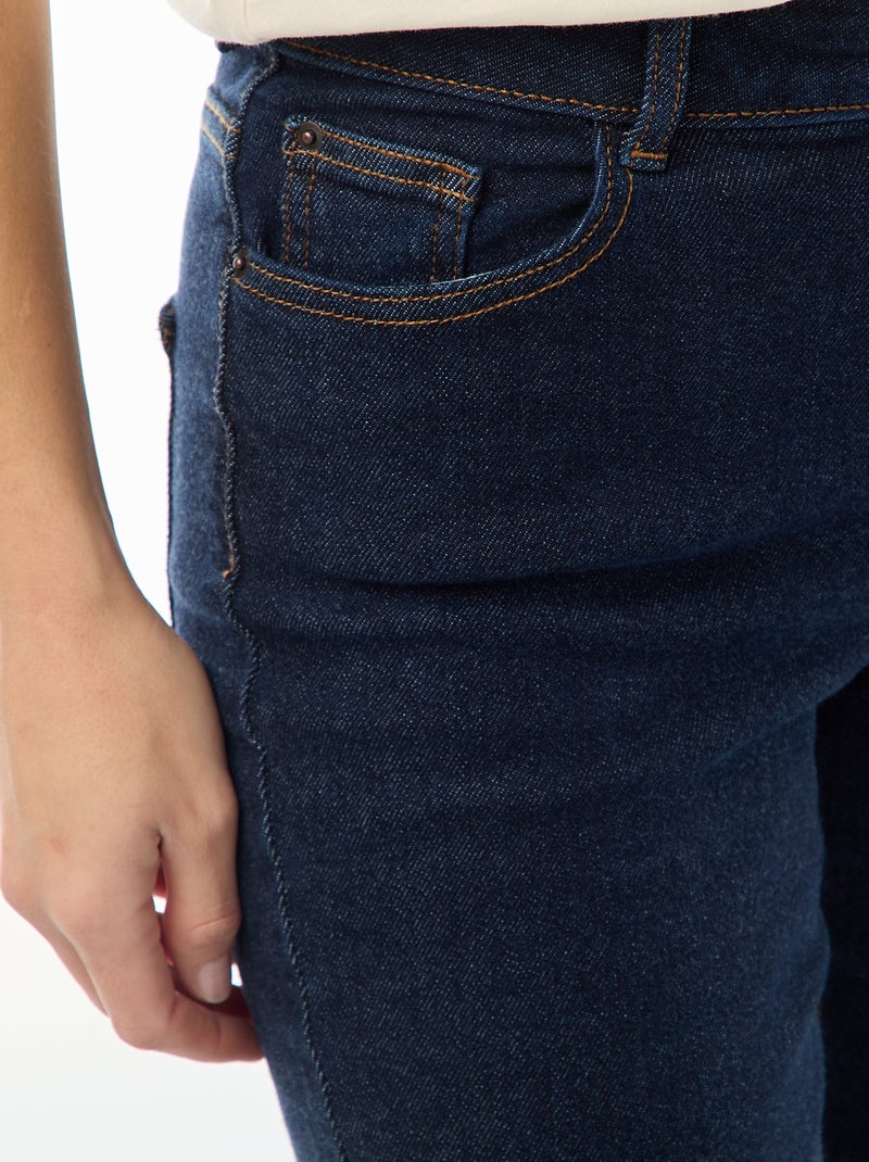 Hoge taille flare/bootcut jeans - L32 Blauw - Kiabi