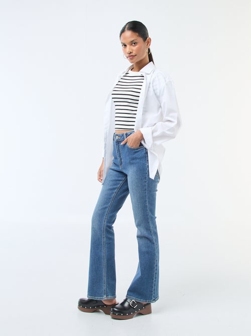 Hoge taille flare/bootcut jeans - L34 - Kiabi