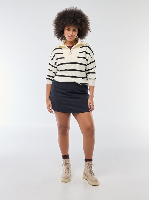 Hoge taille skort - Kiabi
