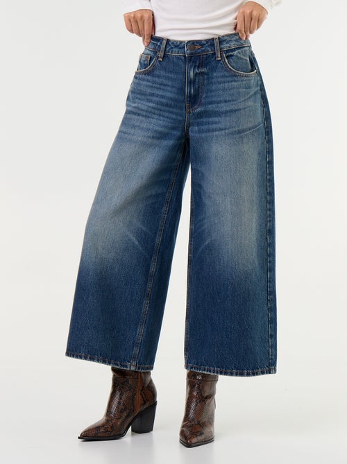 Hoge taille wide leg jeans - Kiabi