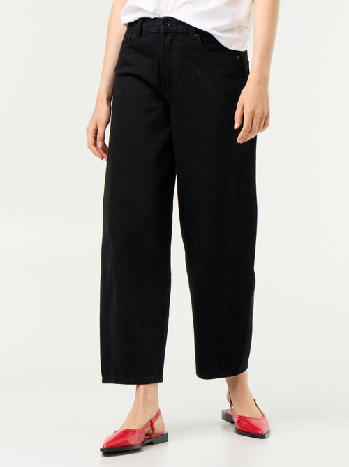 Hoge taille wide leg jeans - Kiabi