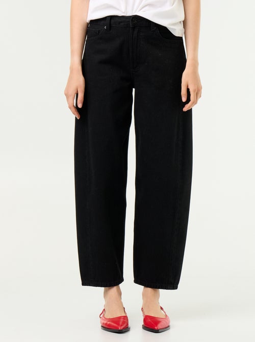 Hoge taille wide leg jeans - Kiabi
