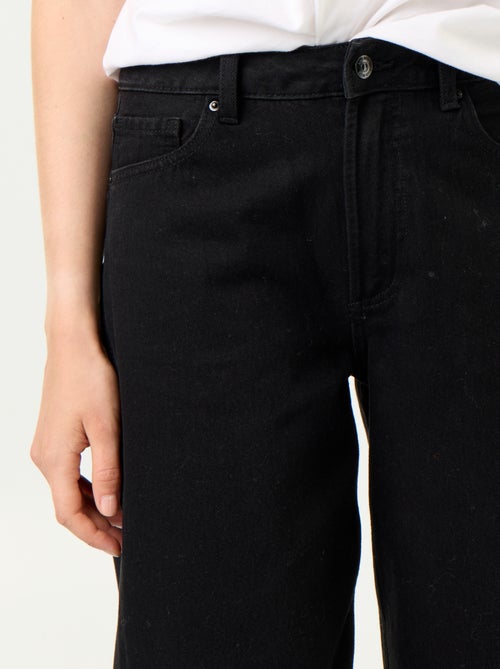 Hoge taille wide leg jeans - Kiabi