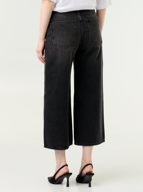 Hoge taille wide leg jeans - Kiabi