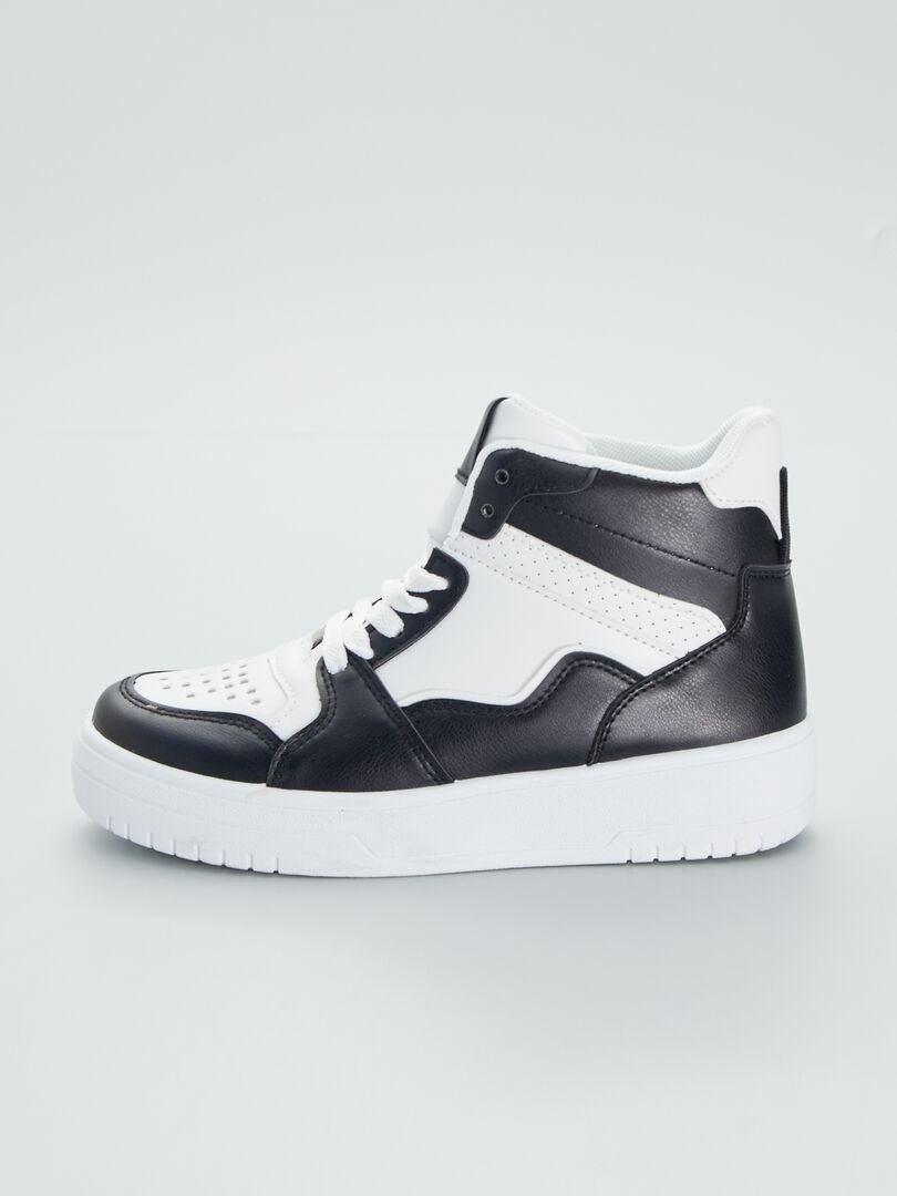 Sneakers wit met cheap zwart