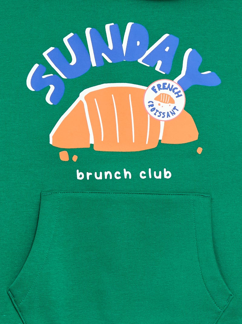 Hoodie - Grafik Edition Groen - Kiabi