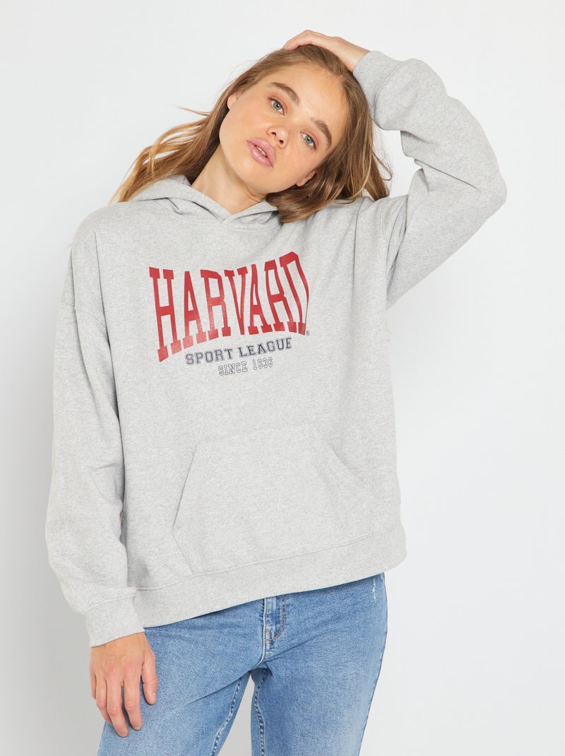 Hoodie 'Harvard University' GRIJS - Kiabi