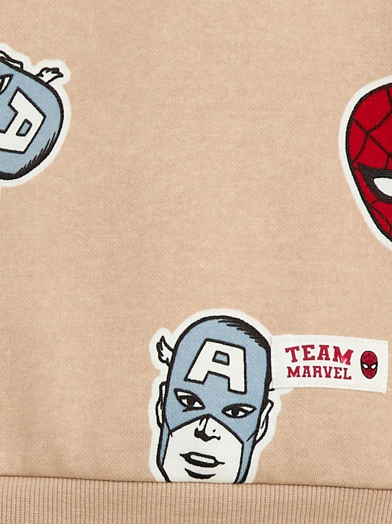 Hoodie 'Marvel' 'Avengers' Biege - Kiabi