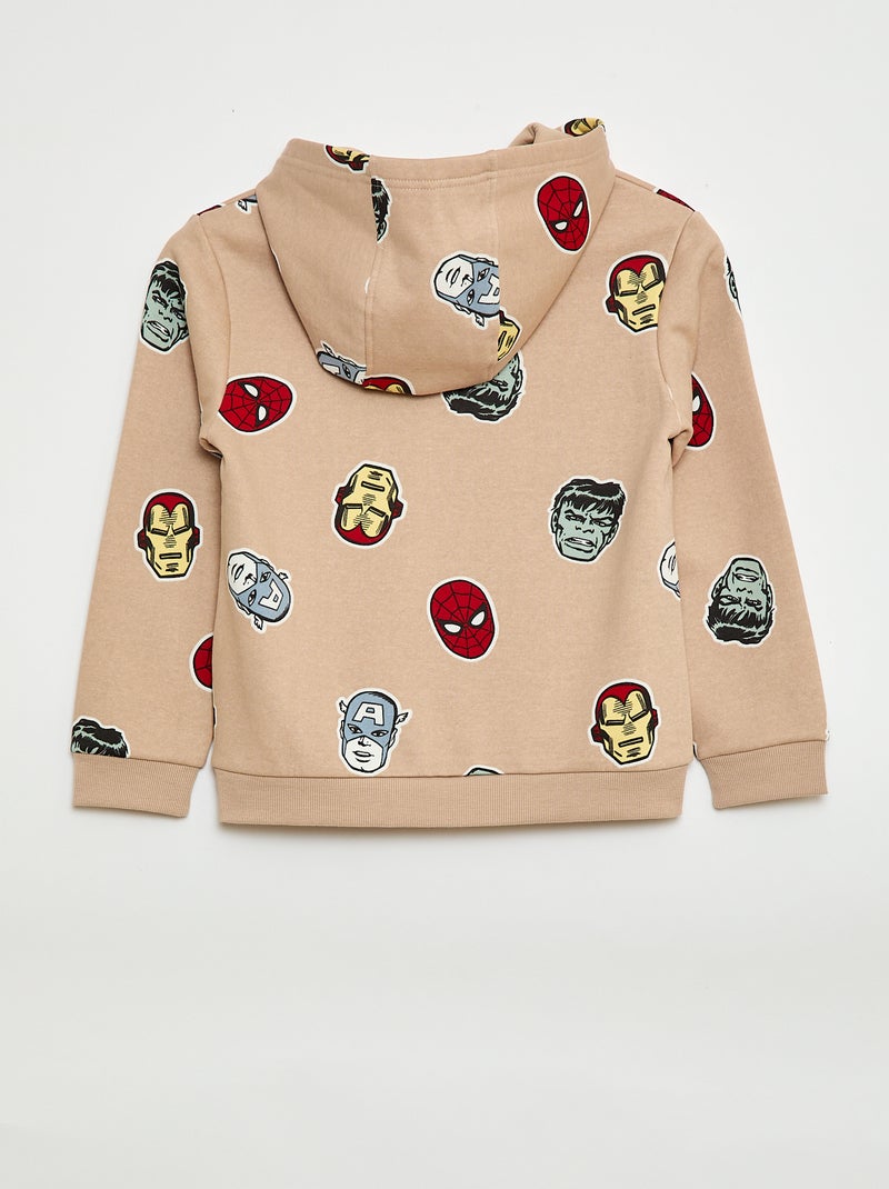 Hoodie 'Marvel' 'Avengers' Biege - Kiabi