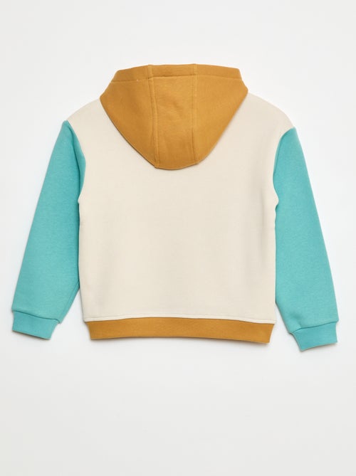 Hoodie met colorblock-patroon - Kiabi