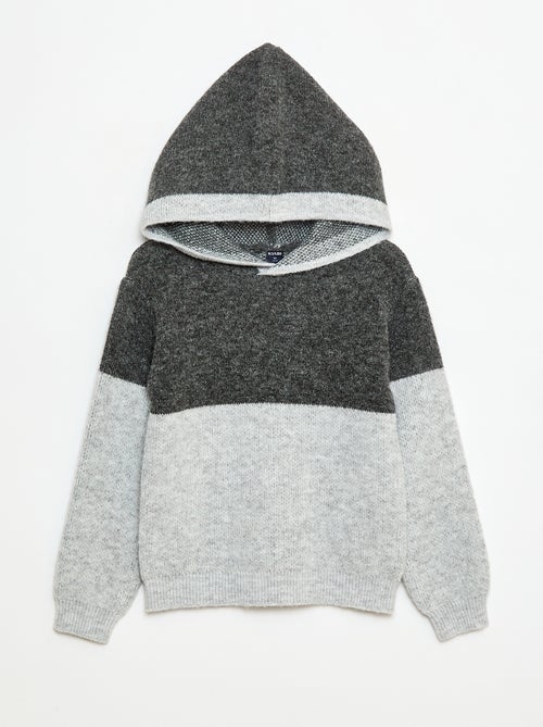 Hoodie met colorblock-patroon - Kiabi