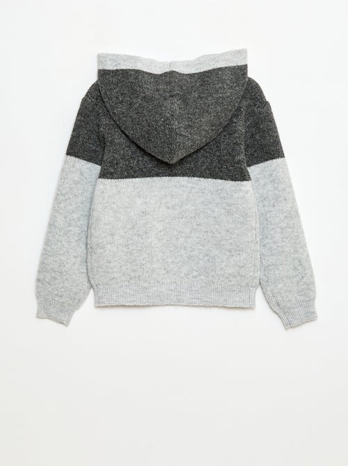 Hoodie met colorblock-patroon - Kiabi