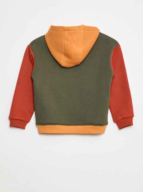 Hoodie met colorblock-patroon - Kiabi