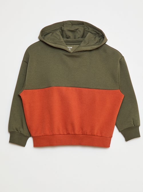 Hoodie met colorblock-patroon - Kiabi Hoodie met colorblock-patroon - Kiabi