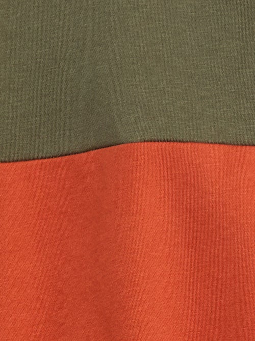 Hoodie met colorblock-patroon - Kiabi Hoodie met colorblock-patroon - Kiabi